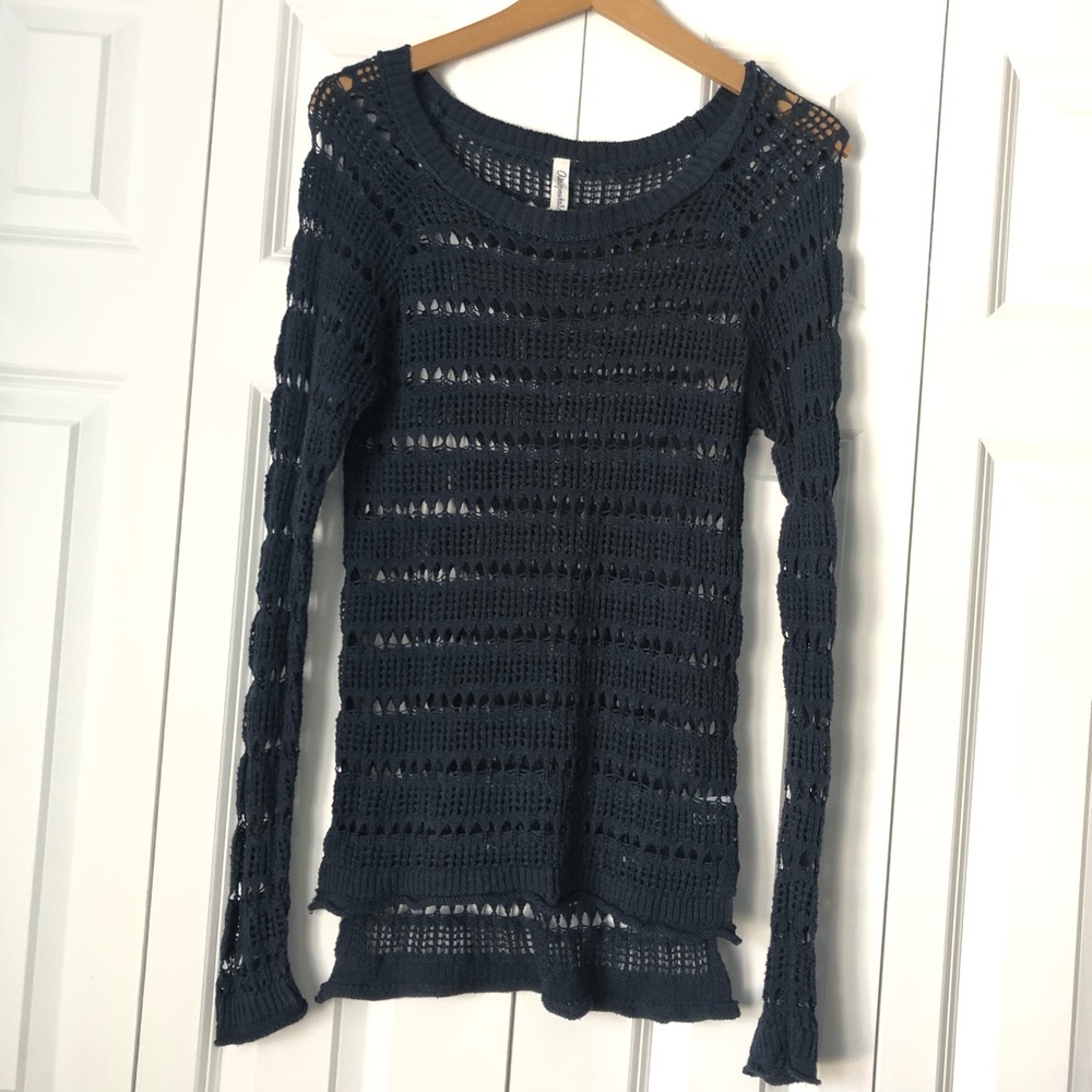 Navy knit sweater